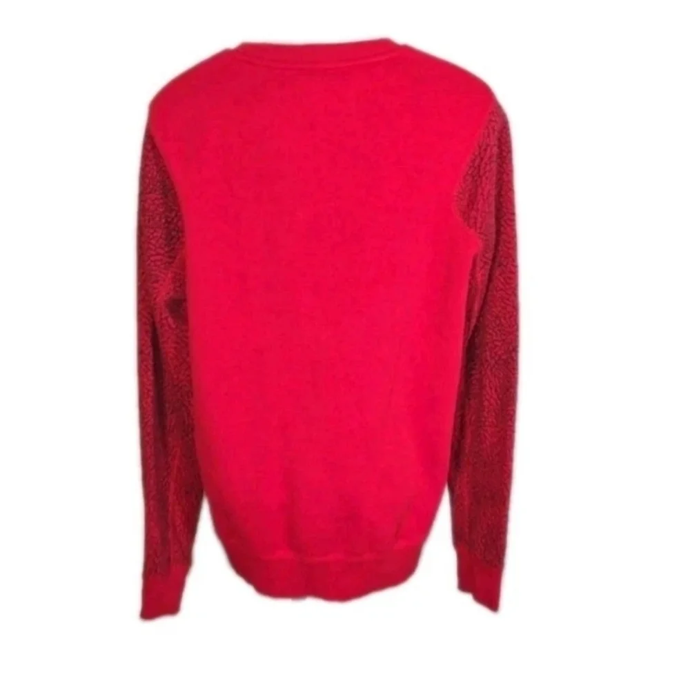 Vintage Jordan Crewneck Sweatshirt Red Long Sleeved Men's Size:XL